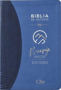 Biblia De Estudio Del Mensaje Profetico/Leathersoft/Azul