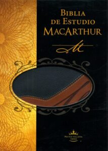 Biblia De Estudio MacArthur/RVR/Piel/Negro-Marron