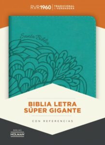 Biblia SuperGigante Aqua en Símil Piel: Descubre la Palabra de Dios en Grande