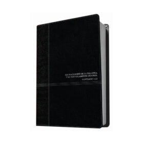 Biblia De Estudio Diario Vivir/RVR60/Sentipiel Negro/Onice