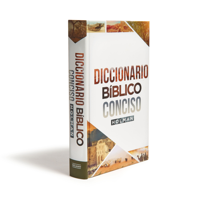 ** Imagen de un libro titulado "Diccionario Bíblico Conciso" de Holman.