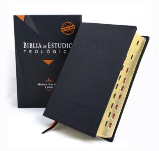 Biblia De Estudio Teologico/RVR089cTILGEE/Negro Indice Piel