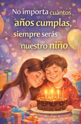 Palabras de Amor para un Hijo en su Cumpleaños: Expresiones de Bendición y Afecto Inspiradas en la Biblia 13 siempre sera nuestro nino Palabras de Amor para un Hijo en su Cumpleaños: Expresiones de Bendición y Afecto Inspiradas en la Biblia