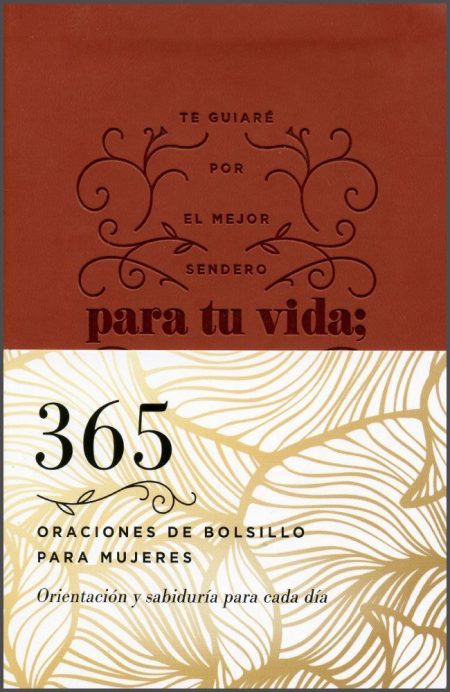 365 Oraciones de Bolsillo para Mujeres" con diseño floral y mensaje inspirador.