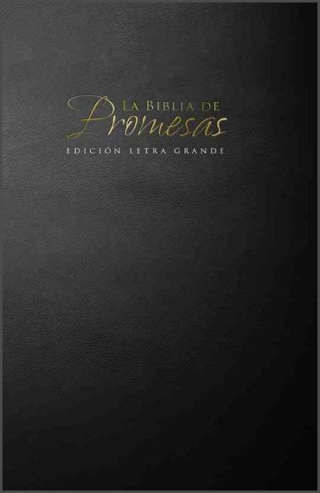 ** Portada negra de La Biblia de Promesas, Edición Ultra Grande
