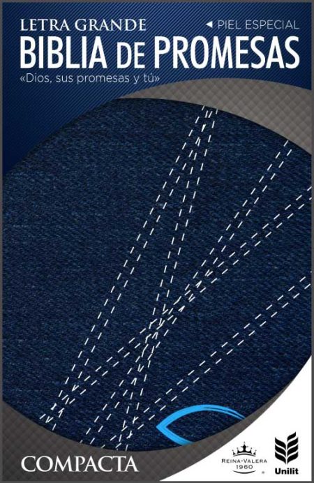 ** Portada de la Biblia de Promesas con diseño de piel especial y letra grande.