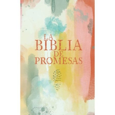 ** Portada de "La Biblia de Promesas" con un diseño colorido y abstracto.
