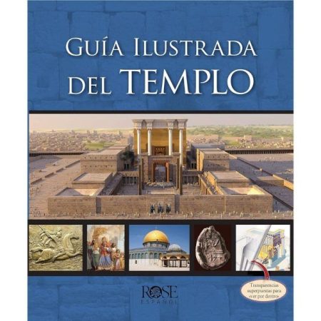 ** Portada del libro titulado "Guía Ilustrada del Templo" con imágenes históricas y arquitectónicas del templo.