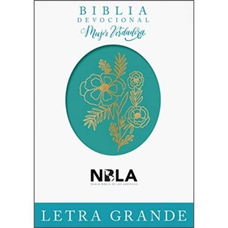 ** Portada de la Biblia Devocional Mujer Extraordinaria con diseño floral y letras grandes.