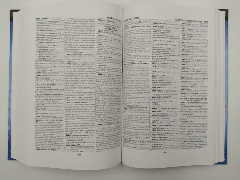 ** Diccionario abierto mostrando páginas con definiciones y entradas de palabras en texto pequeño.