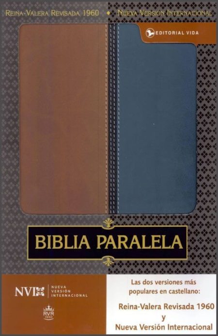 ** Portada de la Biblia Paralela mostrando la Reina-Valera Revisada 1960 y la Nueva Versión Internacional.