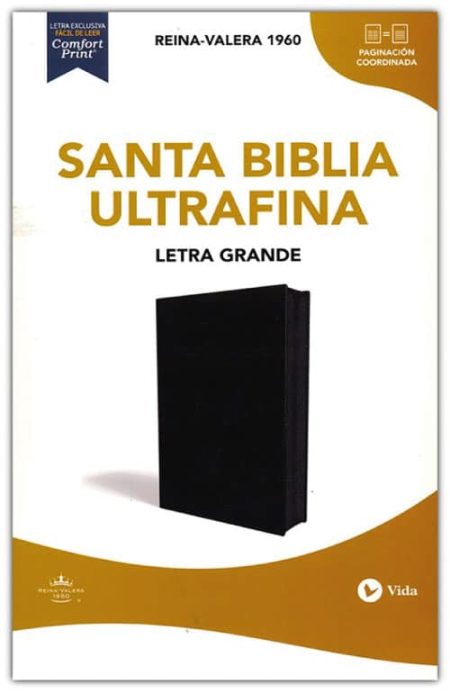 ** Portada de la Biblia Reina-Valera 1960, edición ultrafina con letra grande.