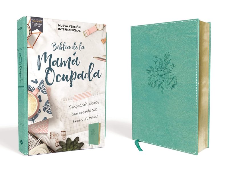 Biblia NVI De La Mama Ocupada/Leathersoft/Turquesa/Letra Roja - Image 6