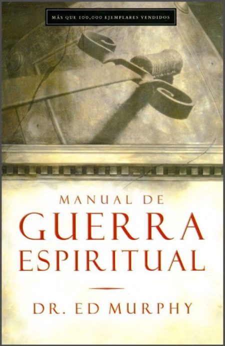Manual de Guerra Espiritual" de Dr. Ed Murphy, mostrando una ilustración de una cruz.