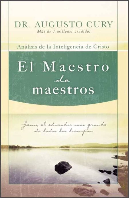 El Maestro de Maestros" de Dr. Augusto Cury, con fondo de paisaje natural y cielo amarillo.