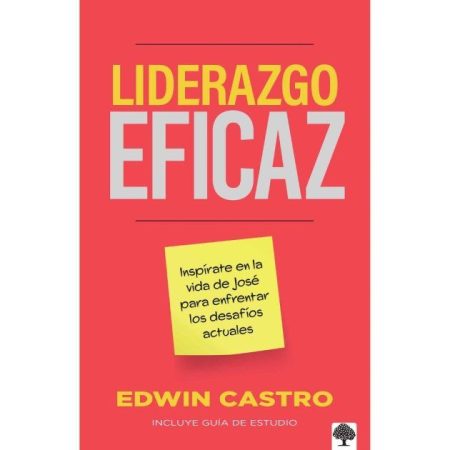 Liderazgo Eficaz" de Edwin Castro, con fondo rojo y letras amarillas.
