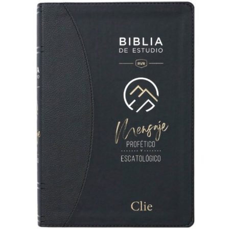 ** Portada de la Biblia de Estudio "Mensaje Profético y Escatológico", publicada por Clie.