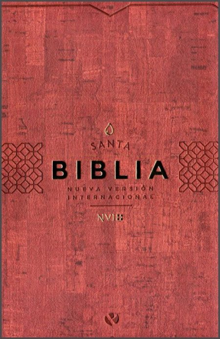 ** "Portada de la Santa Biblia, Nueva Versión Internacional, en tonos marrones con texto en negro."