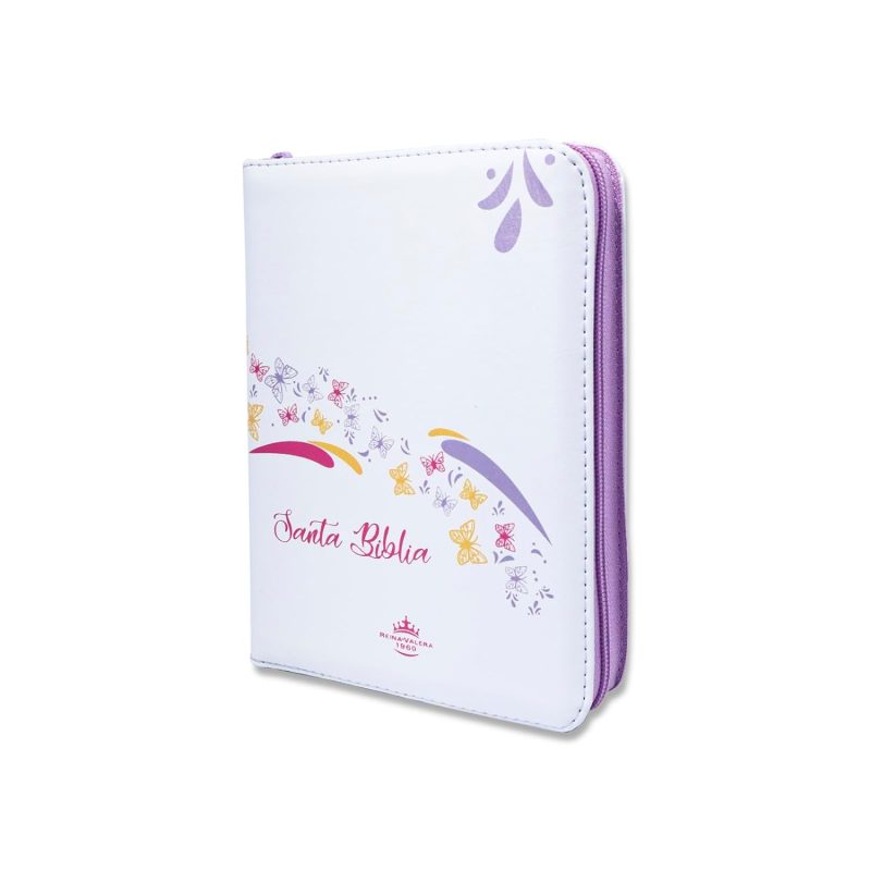 BIBLIA RVR BLANCO MARIPOSAS Tapa blanda 2