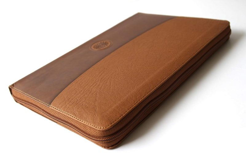Biblia RVR60Tamaño GrandeImitacion PielMarronCremallera 3