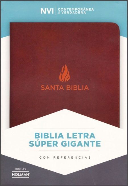 ** Imagen de la portada de la Biblia Nueva Versión Internacional con letra súper gigante y referencias.