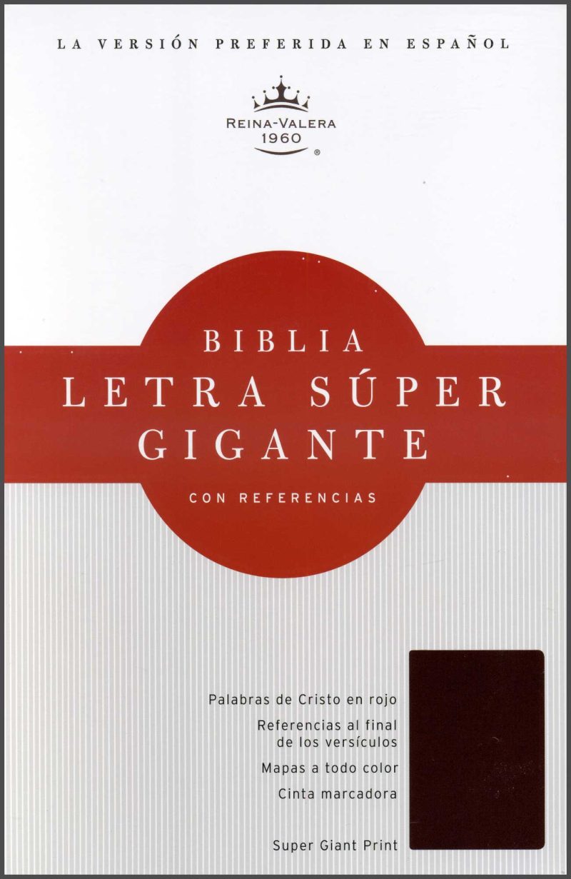 ** Portada de una Biblia Reina-Valera 1960 con letra súper gigante y referencias.
