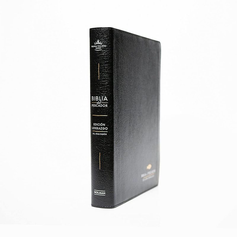 ** Biblia para Predicadores con cubierta negra y lomo visible.