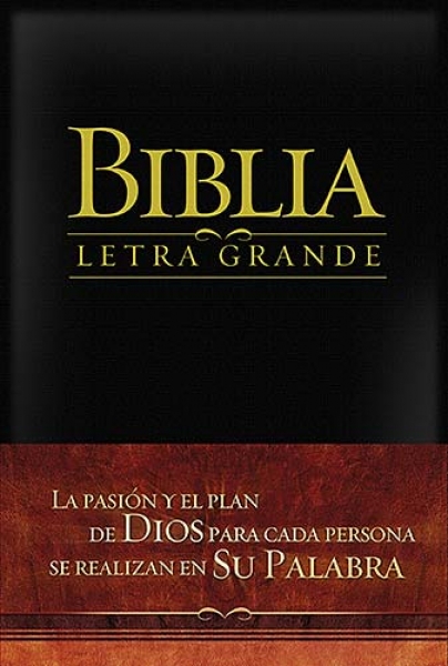 Biblia Letra Grande RV 1909 Piel especial negra