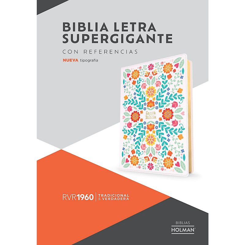 Biblia RVR 1960 Súper Gigante Floreada Símil Piel - Image 3