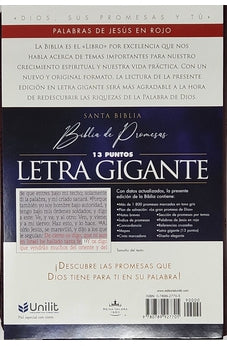 Biblia RVR 1960 de Promesas Letra Gigante Marron Líneas Simil Piel con Cierre 5 Biblia RVR 1960 de Promesas Letra Gigante Marron Líneas Simil Piel con Cierre - Image 5
