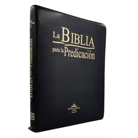 Biblia RVR 1960 Predicación Negro con Cierre con Índice