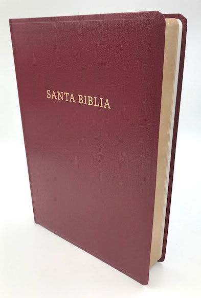 Biblia RVR 1960 Letra Súper Gigante Borgoña Imitación Piel
