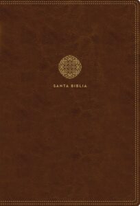 Biblia RVR 1960 Letra Súper Gigante 17 Puntos Café con Cierre y Índice