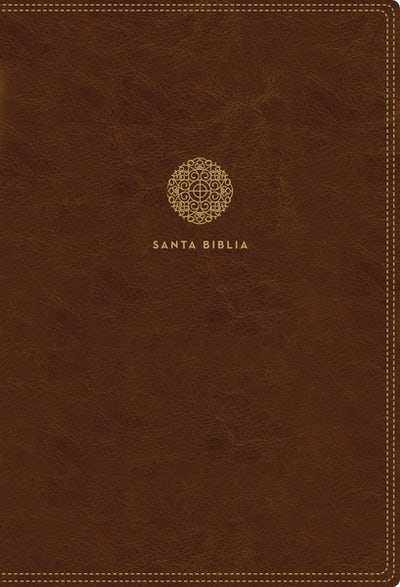 Biblia RVR 1960 Letra Súper Gigante 17 Puntos Café con Cierre y Índice