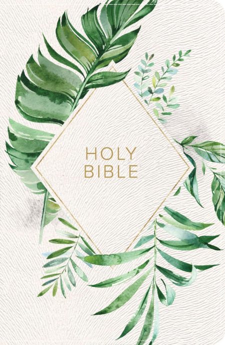 Biblia KJV On-the-Go Bible/Blanca Con Flores/Ingles