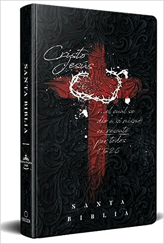 Biblia RVR 1960 Letra Grande /Tapa Dura /Cruz Con Corona
