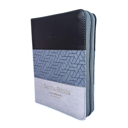 Biblia RVR60/045czti/LG/PJR/Tricolor Negro/Gris/Gris