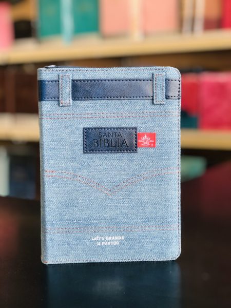 Biblia Compacta RV60/ Tela en Jean/ 11 puntos