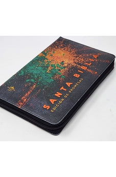 Biblia RVR 1960 de Promesas Letra Grande Tamaño Manual Negro Naranja Verde Simil Piel con Cierre 3 Biblia RVR 1960 de Promesas Letra Grande Tamaño Manual Negro Naranja Verde Simil Piel con Cierre - Image 3