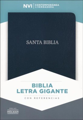 Biblia NVI Letra Gigante Negro Piel Fabricada con Índice 2 Biblia NVI Letra Gigante Negro Piel Fabricada con Índice - Image 2