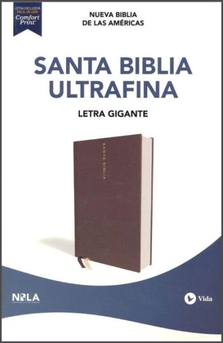 Biblia NBLA Ultrafina Letra Gigante Tapa Dura Tela Gris Edicion Letra Roja
