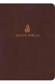 Biblia RVR 1960 Letra Súper Gigante Marrón Piel Fabricada con Índice