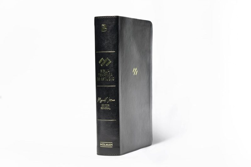 Biblia RVR 1960 de Estudio Temática Miguel Nuñez Símil Piel Negro / Caja Golpeada - Image 7