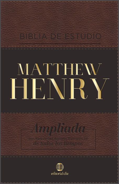 Biblia de estudio Matthew Henry marrón con índice RVR 1 Biblia de estudio Matthew Henry marrón con índice RVR