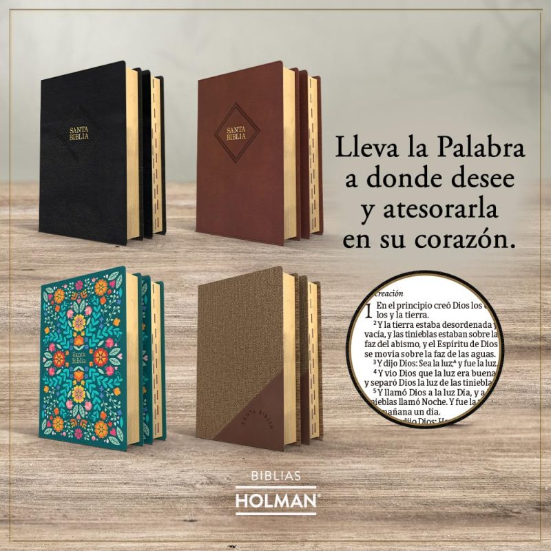 Biblia RVR 1960 Tamaño Manual Símil Piel Café - Image 4