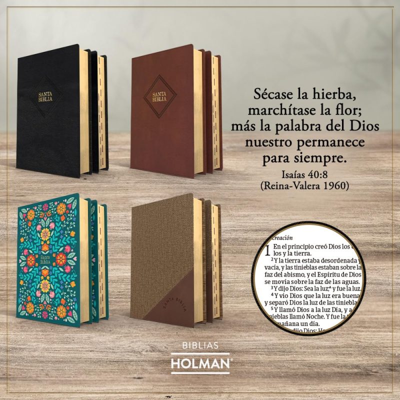 Biblia RVR 1960 Tamaño Manual Símil Piel Café - Image 5