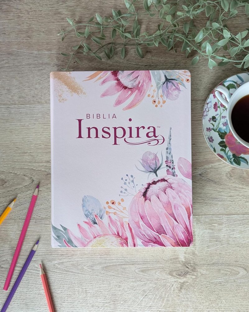 Biblia Inspira NTV ( Letra Grande con Filament) Color Rosa Primaveral - Image 5