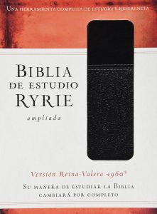 Biblia RVR 1960 de Estudio Ryrie Ampliada Negro Duotone Índice