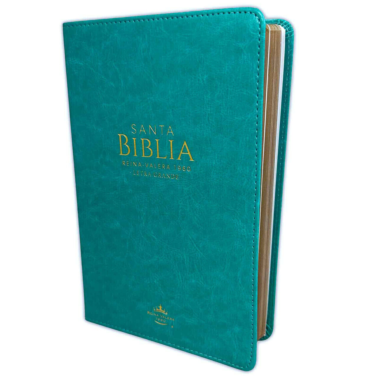 Biblia RVR 1960 Letra Grande Tamaño Manual Símil Piel Turquesa 1 Biblia RVR 1960 Letra Grande Tamaño Manual Símil Piel Turquesa