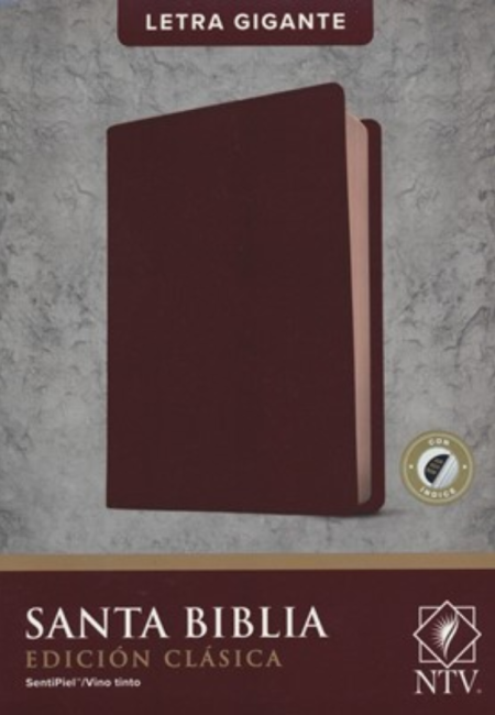 Biblia NTV Clásica Letra Gigante Vino